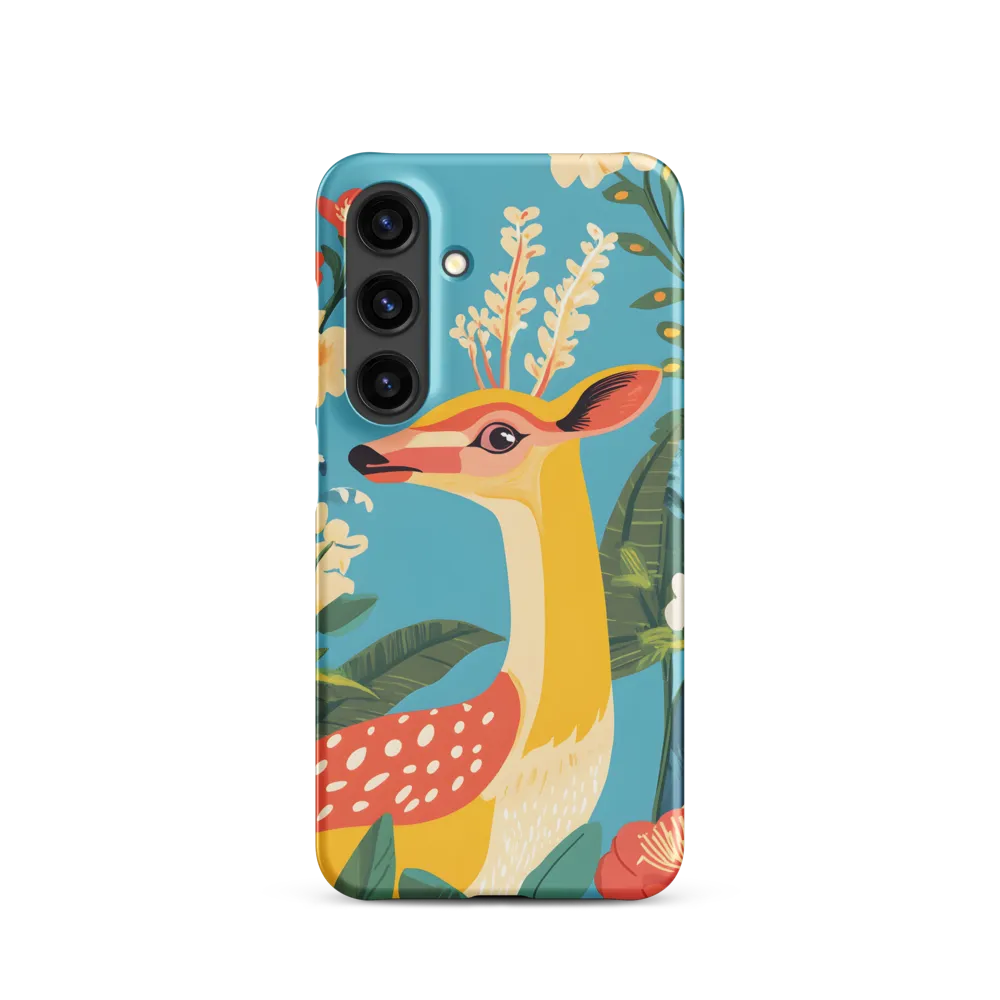 Serene Majesty: A Vibrant Deer Amidst Flora