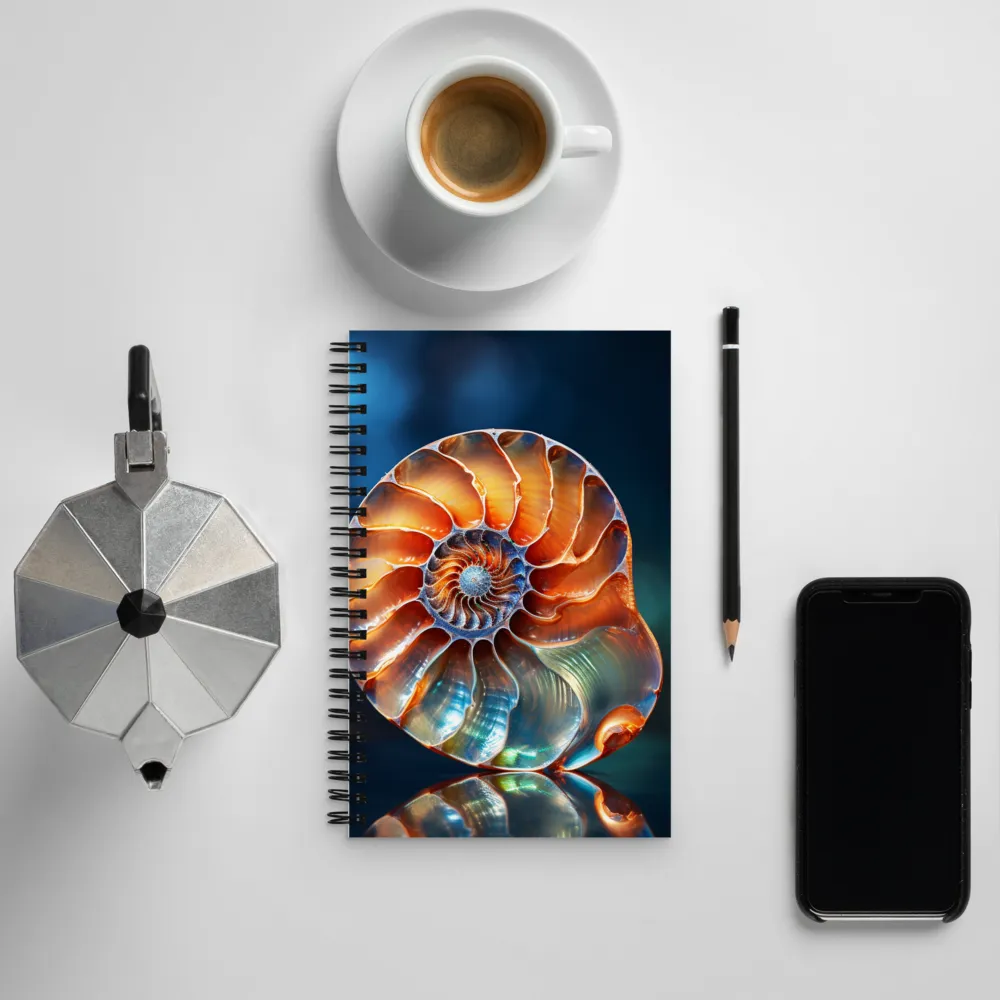 Elegance of the Nautilus Shell | Spiral Notebook