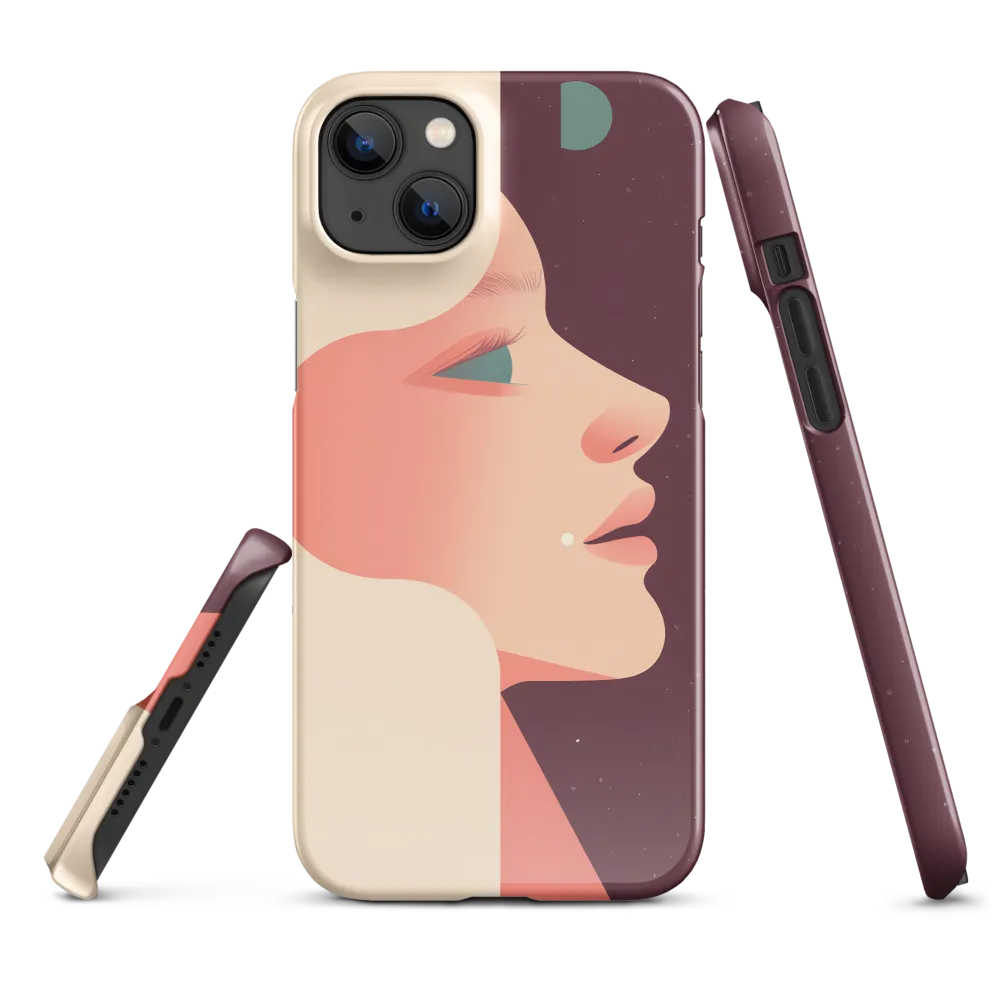 Profile in Peach and Burgundy