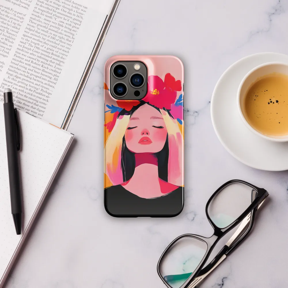 Floral Serenity | Phone Case |  14 Pro Max | Snap Case | Glossy