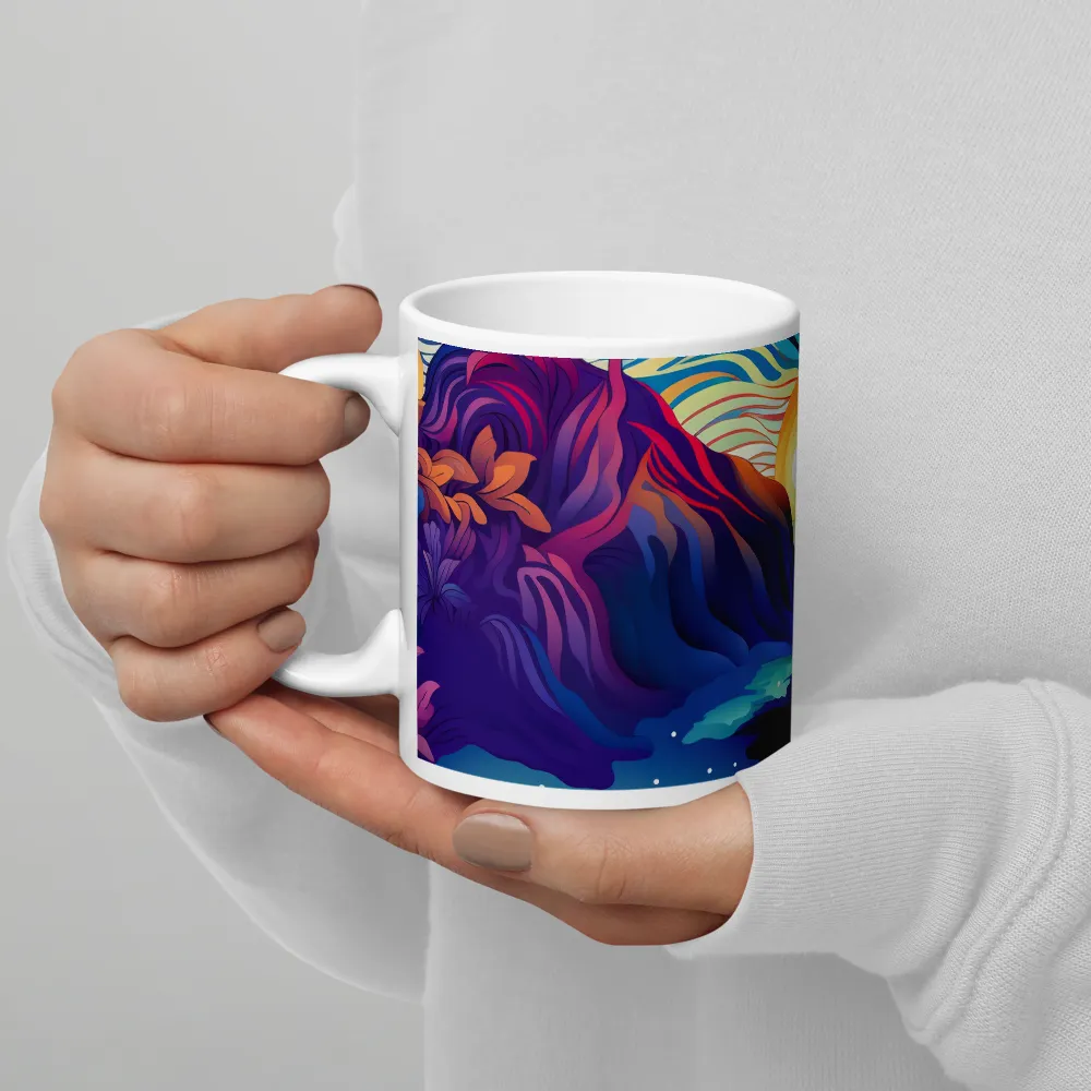 Tropical Dreamscape | Mug with White inside | 11 oz