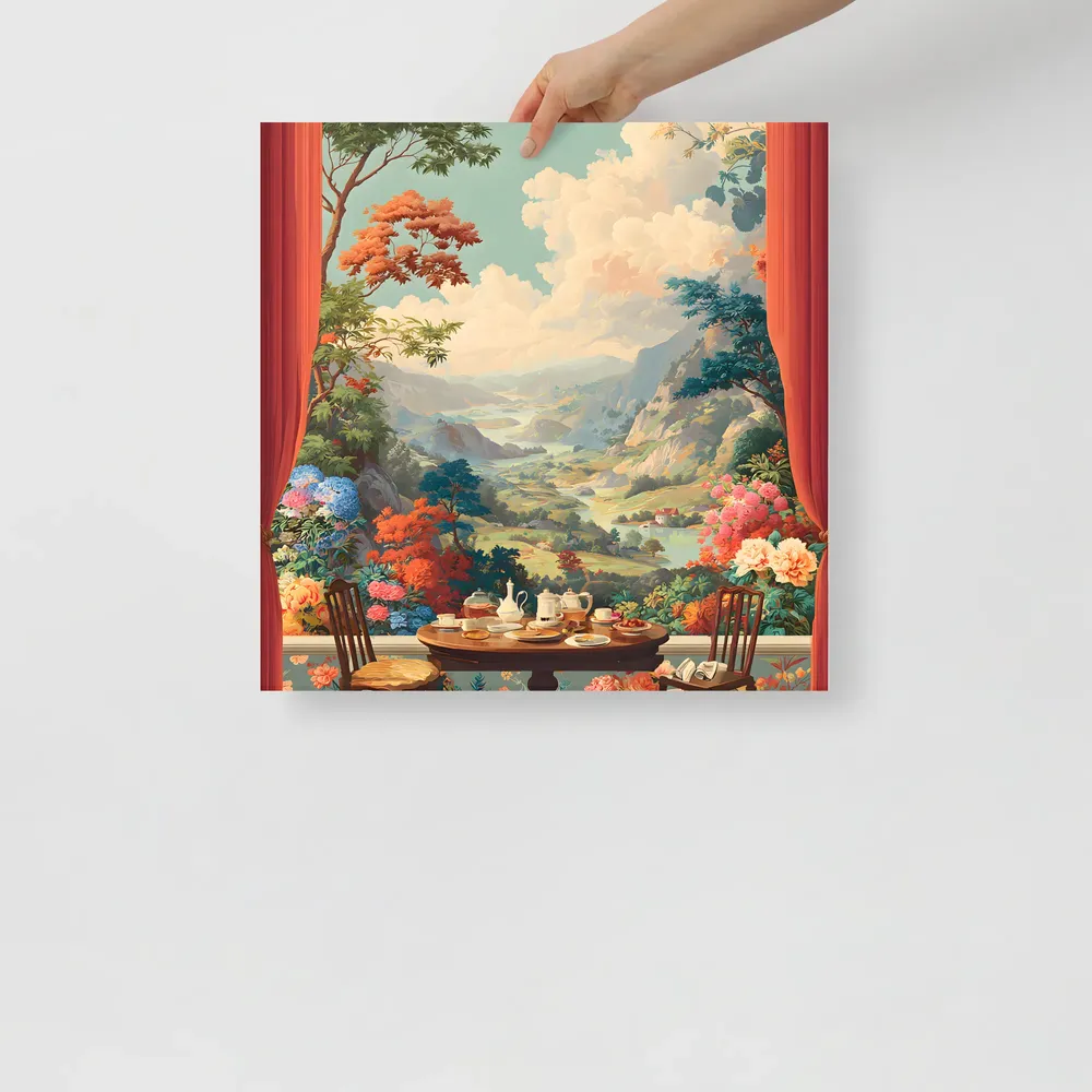 Tea-Time Overlook 
 Poster | 18″x 18″