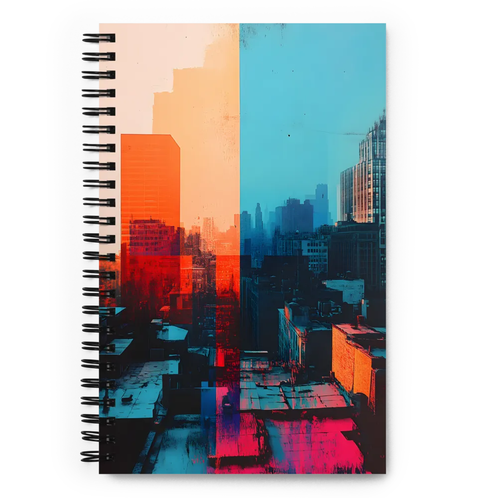 Urban Fusion: A Symphony of Color | Spiral Notebook