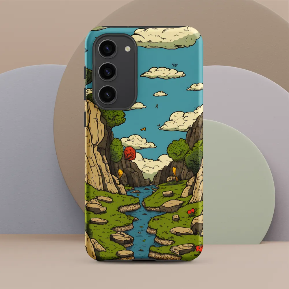 Whimsical Serenity: A Canyon Landscape