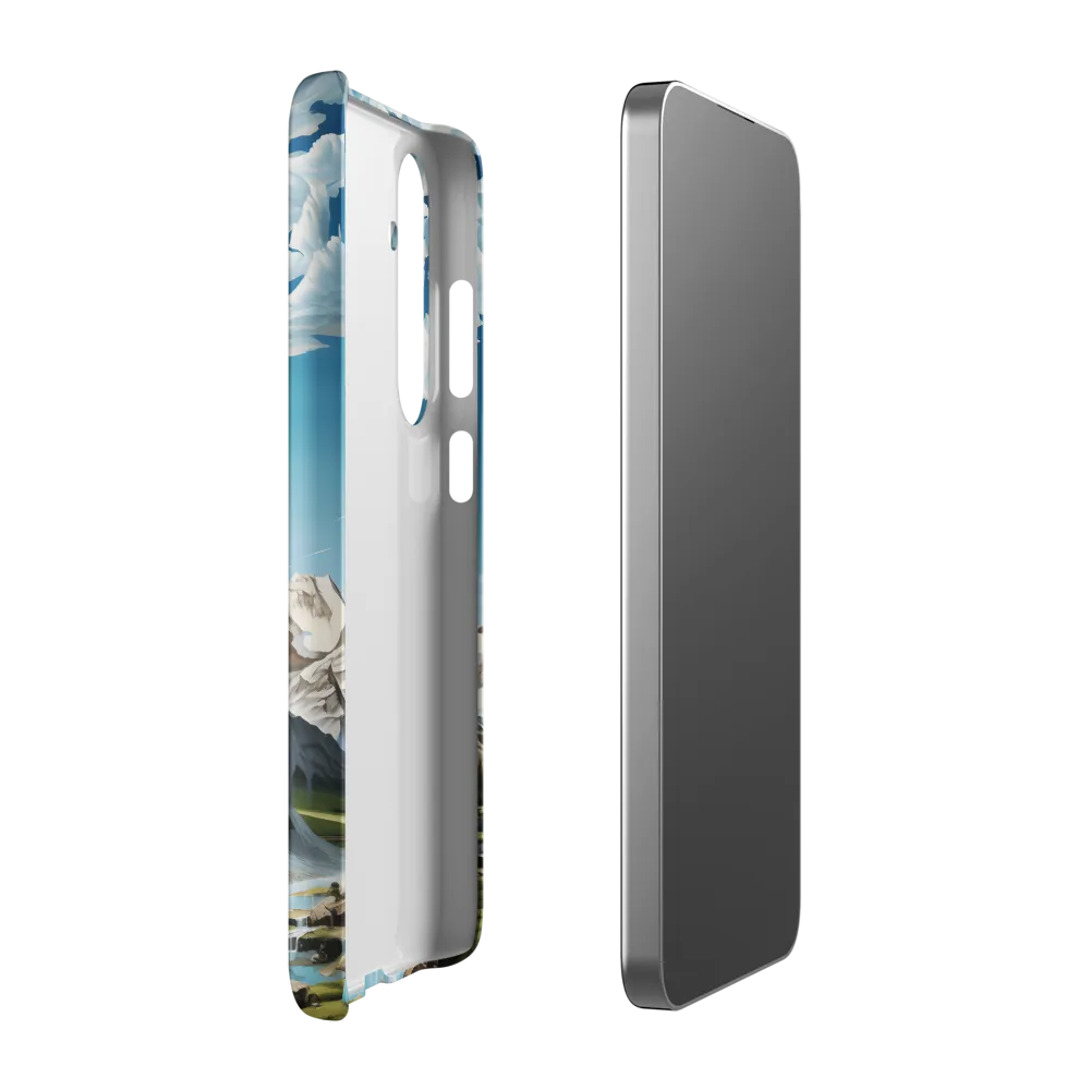 Majestic Cascade: A Mountain Masterpiece | Phone Case |  S24 Plus | Snap Case | Matte