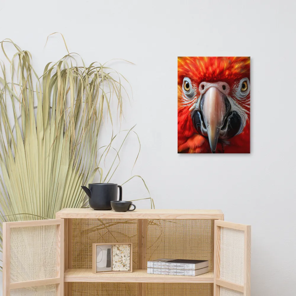 The Fiery Gaze of the Parrot
