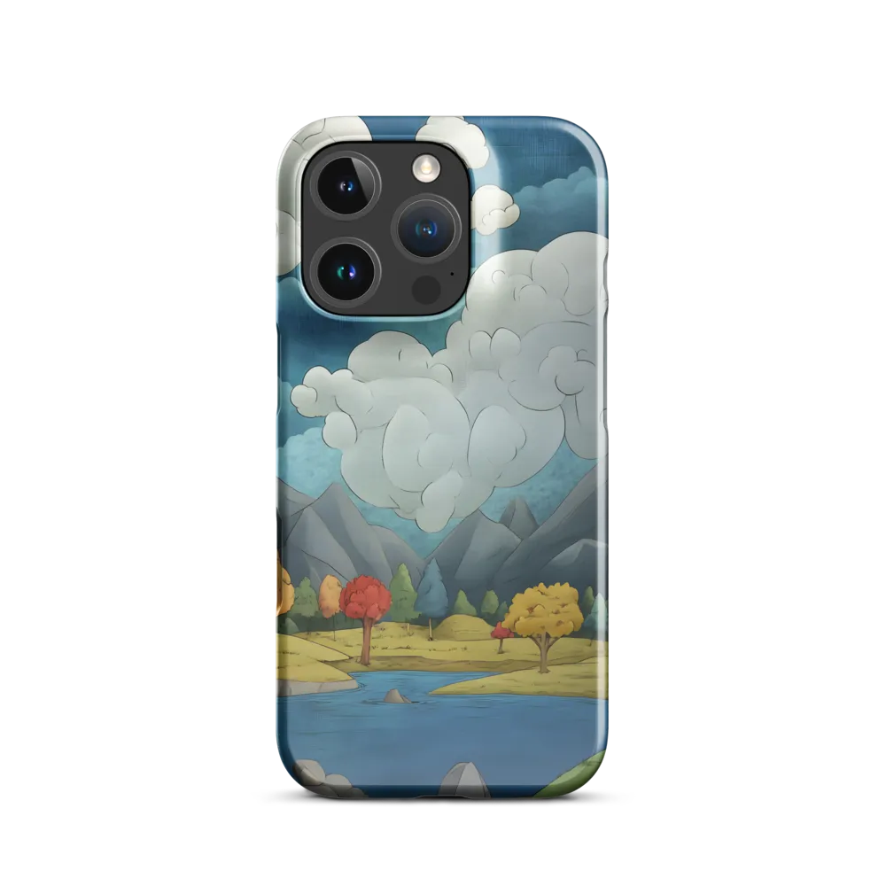 Whimsical Serenity: A Tranquil Landscape | Phone Case |  16 Pro | Snap Case | Glossy