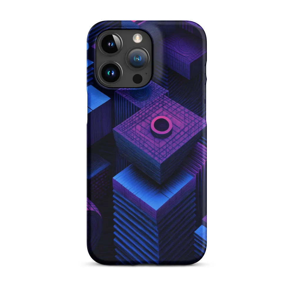 Geometric Dreams in Blue and Purple