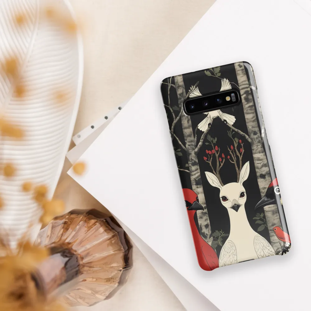 Whimsical Gathering: A Dance of Birds | Phone Case |  S10 Plus | Snap Case | Glossy