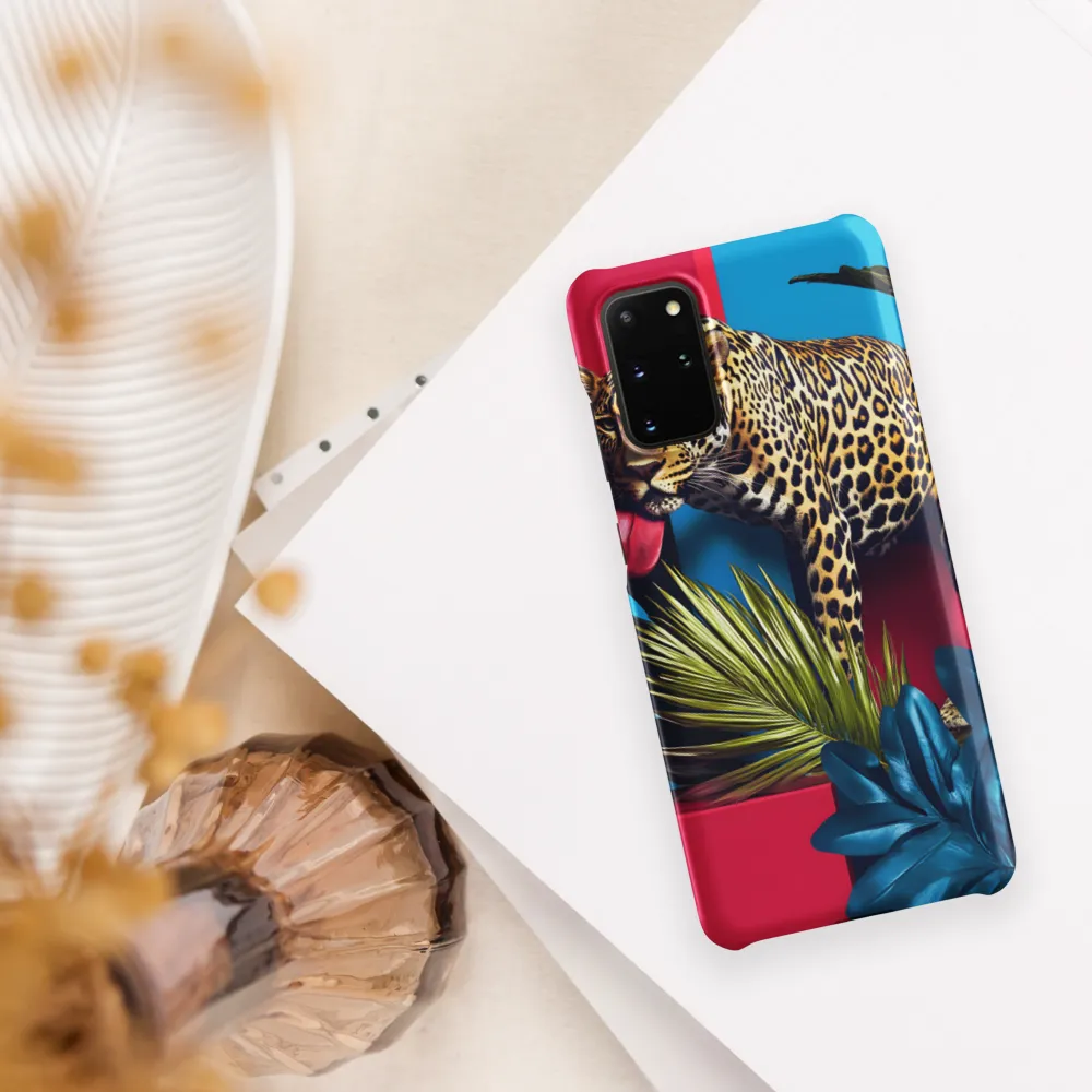 Playful Leopard in Vibrant Paradise