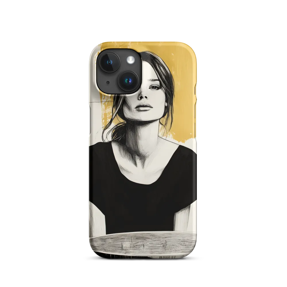 Golden Serenity: A Minimalist Portrait