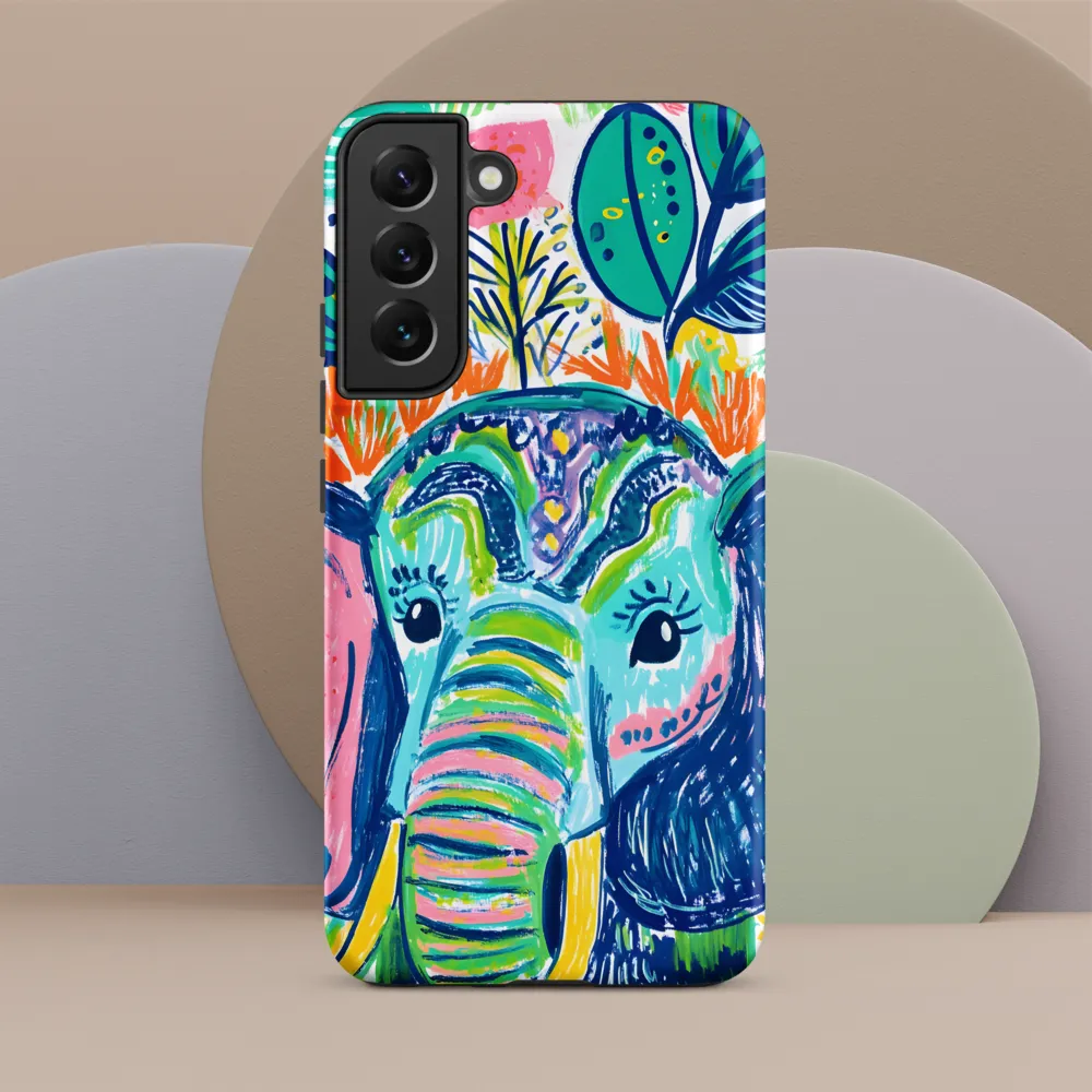 Whimsical Elephant Portrait | Phone Case |  S22 Plus | Tough Case | Matte