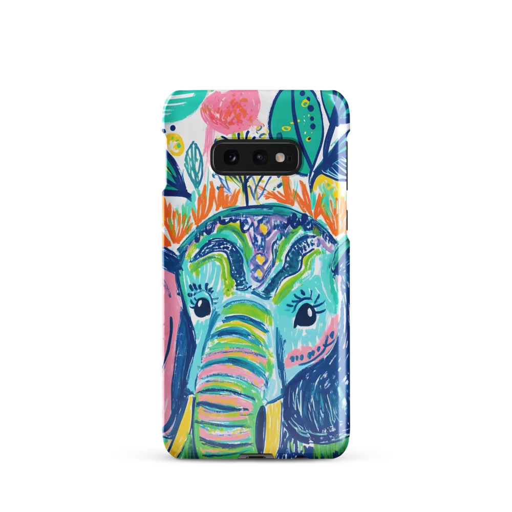 Whimsical Elephant Portrait | Phone Case |  S10e | Snap Case | Glossy