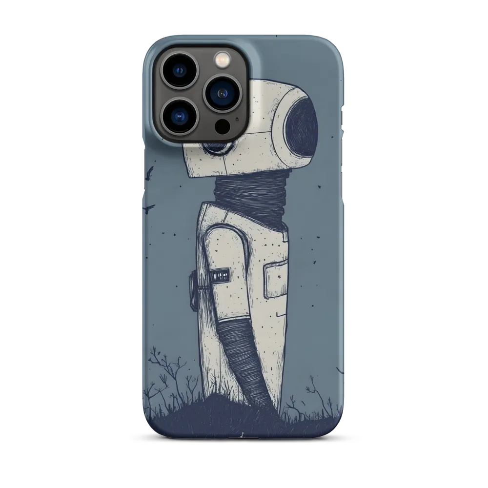 Contemplative Robot in a Barren Landscape