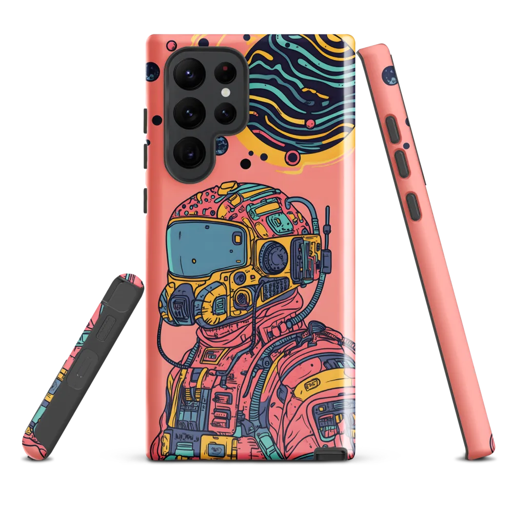 Exploration Beyond: A Digital Astronaut | Phone Case |  S22 Ultra | Tough Case | Glossy