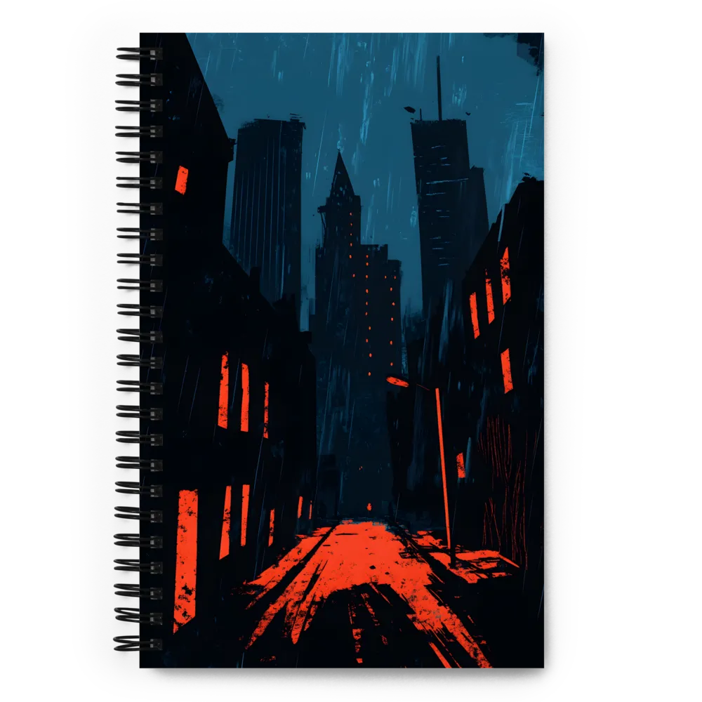 Echoes of an Ominous City | Spiral Notebook