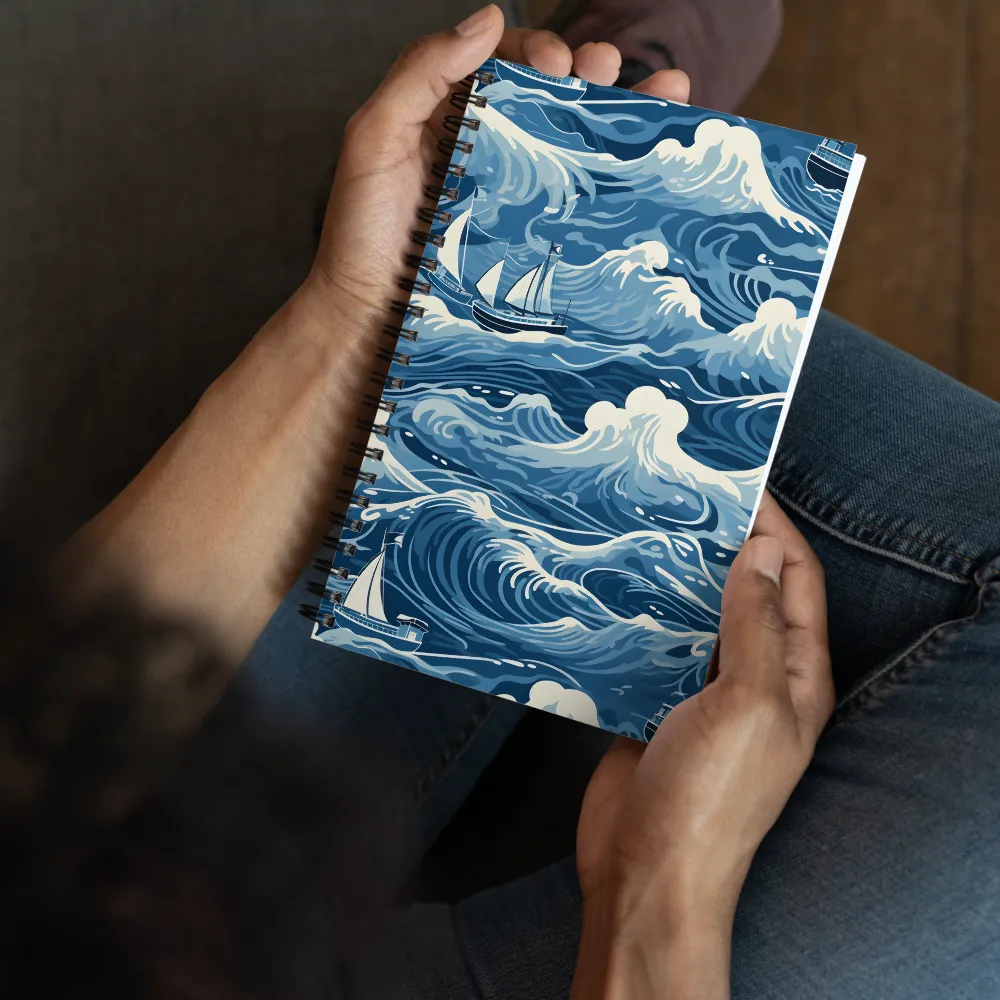 Nautical Dreams: Waves of Adventure | Spiral Notebook