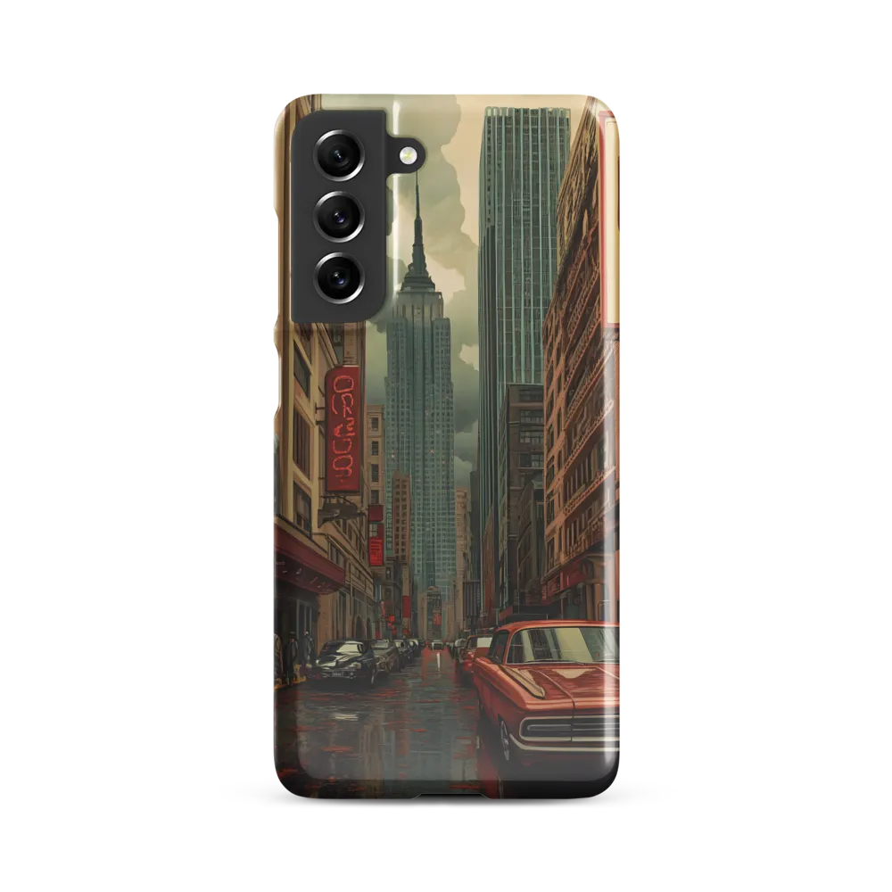 Nostalgic Cityscape: Reflections of a Forgotten Era | Phone Case |  S21 FE | Snap Case | Glossy