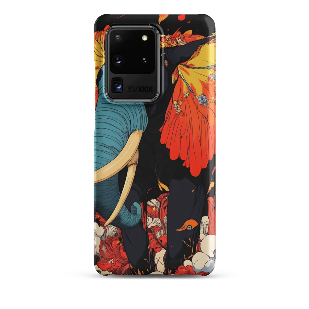 Majesty of the Floral Elephant | Phone Case |  S20 Ultra | Snap Case | Matte