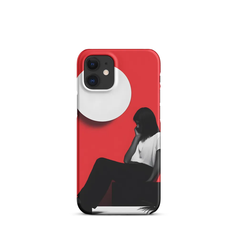 Contemplation in Red | Phone Case |  12 Mini | Snap Case | Matte