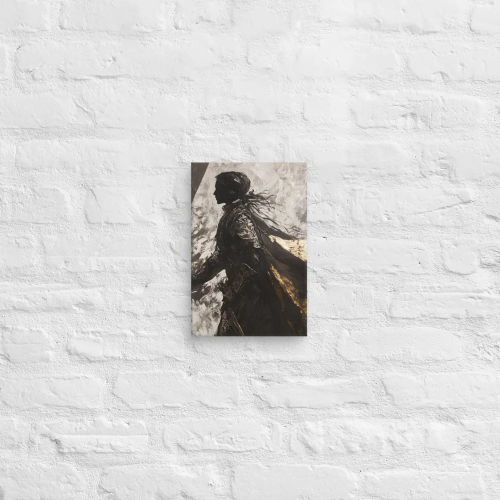 The Silhouette of Valor | Canvas | 8″×12″