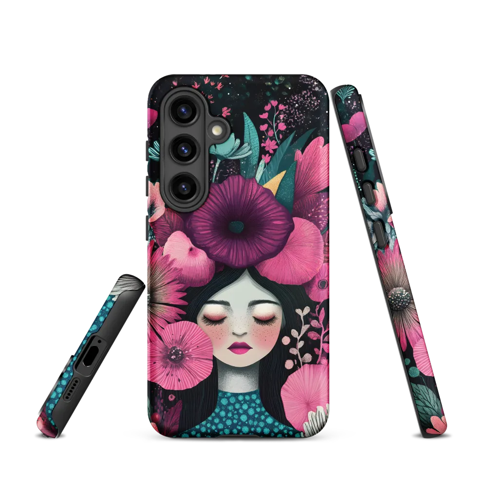 Blooming Serenity | Phone Case |  S24 | Tough Case | Matte
