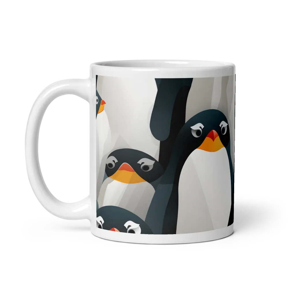 Penguin Parade | Mug with White inside | 11 oz