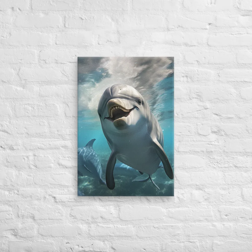Beneath the Waves: A Dolphin's Dance