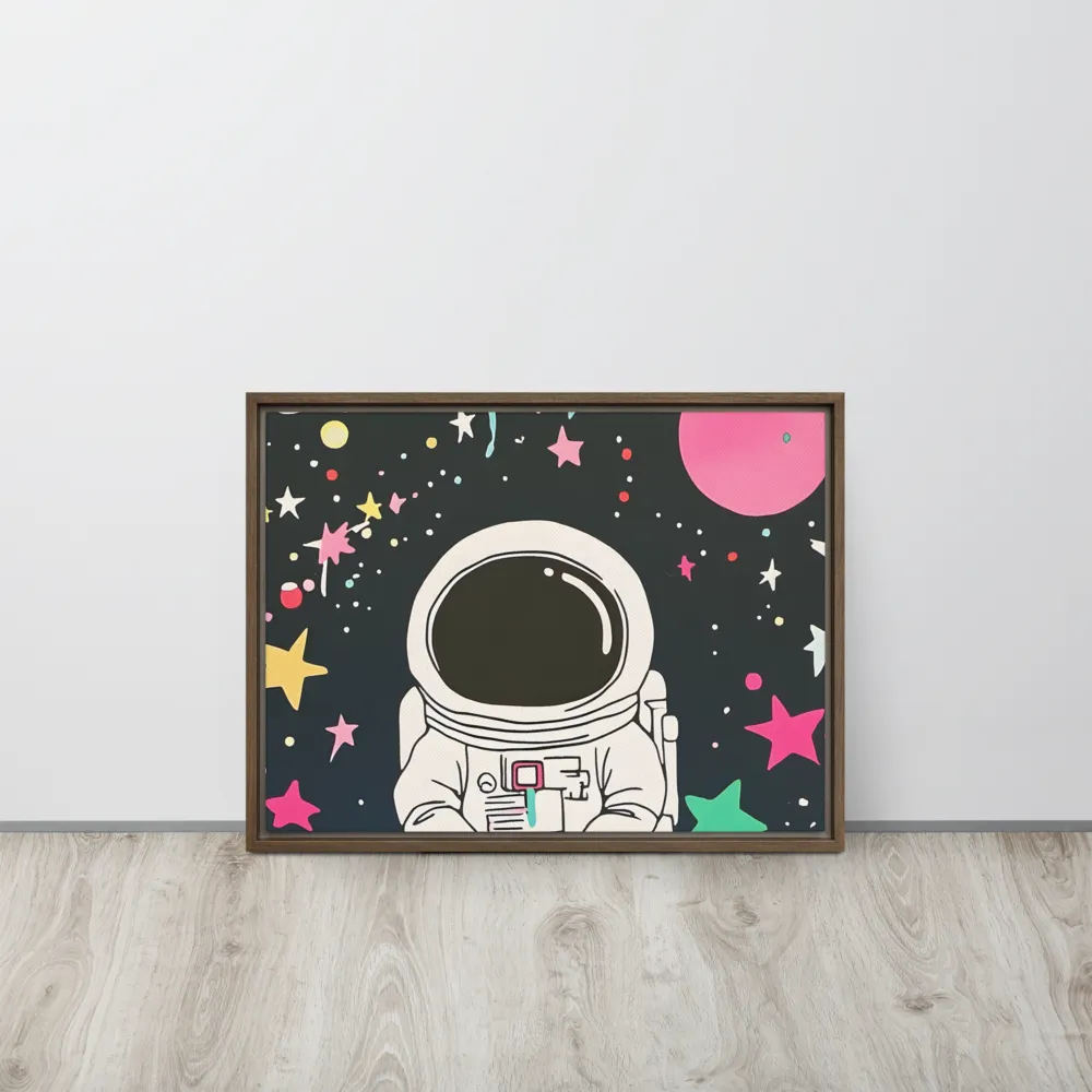 Cosmic Dreamer | Canvas with Brown Frame | 18″×24″