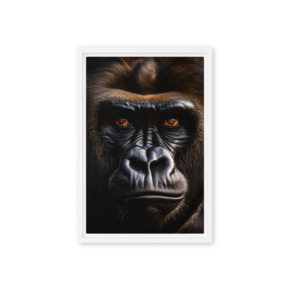 Majestic Gaze | Canvas with White Frame | 12″×18″