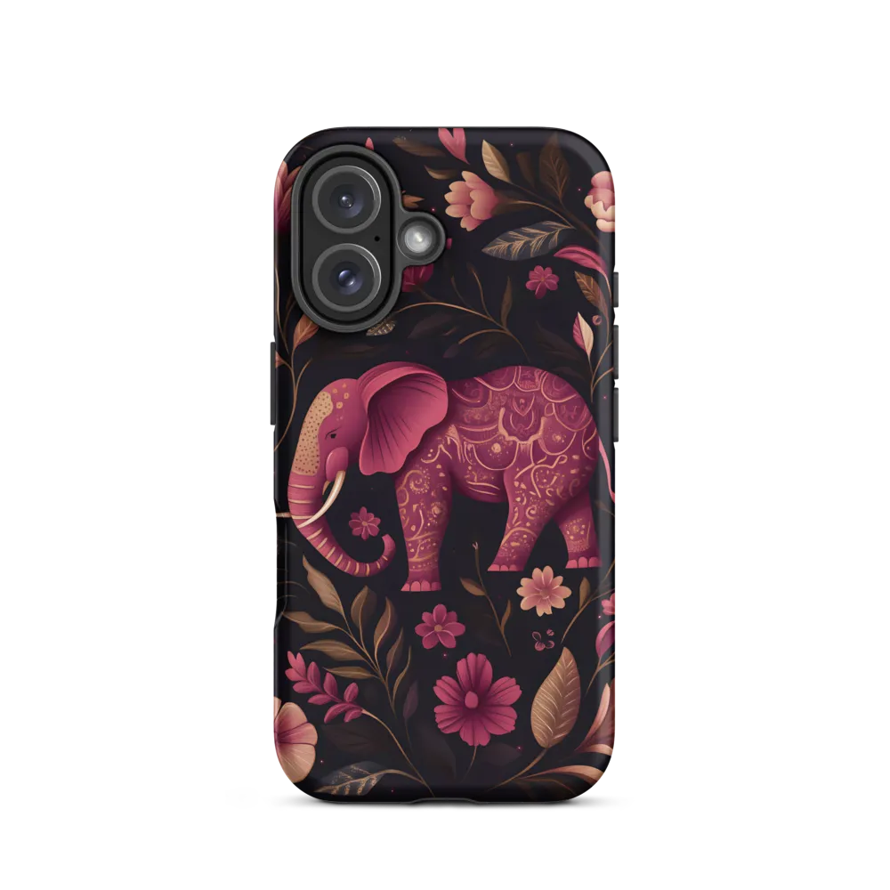 Elegance in Bloom: The Enchanted Elephant | Phone Case