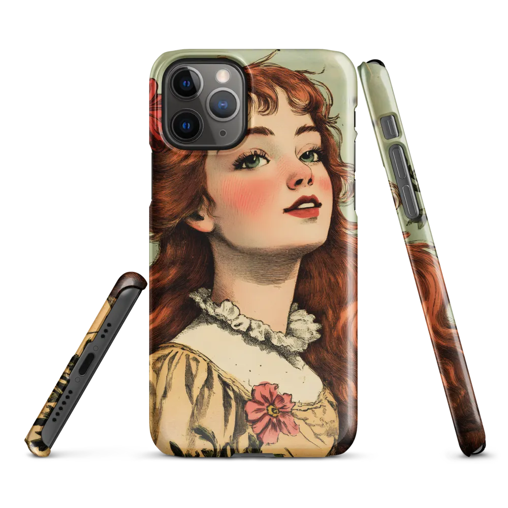 Whimsical Portrait of a Flower-Adorned Girl