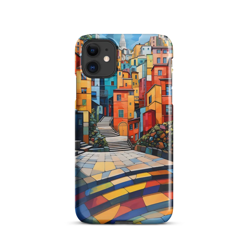 Vibrant Village: A Cubist Journey