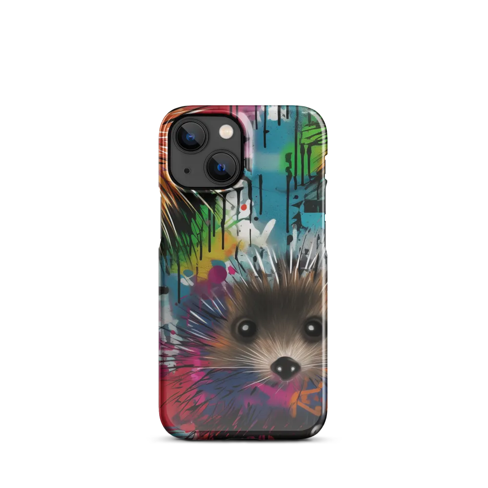 Whimsical Hedgehogs in a Kaleidoscopic Wonderland | Phone Case |  13 Mini | Snap Case | Glossy