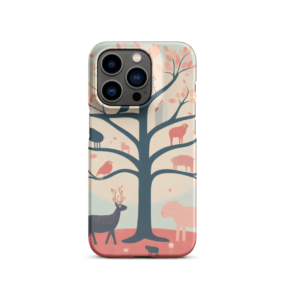 Whimsical Tree with Playful Creatures