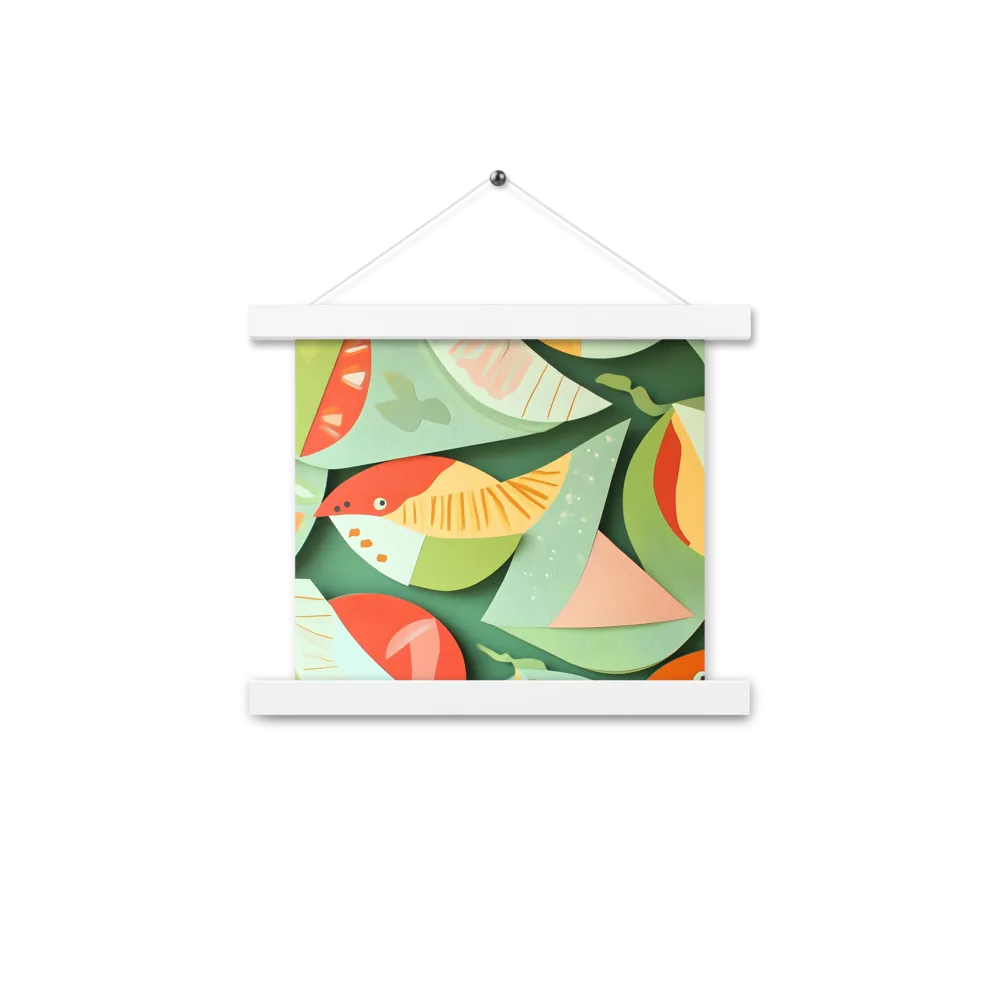 Nature's Palette | Poster With White Wood Hanger | 10″×10″