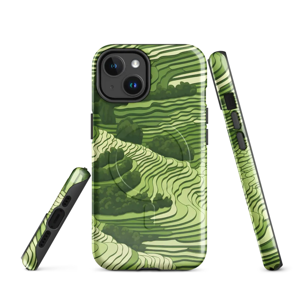 Waves of Green: An Abstract Landscape