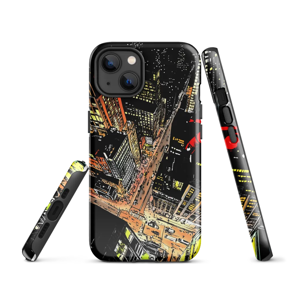 Urban Nightscape: A Bird's-eye View