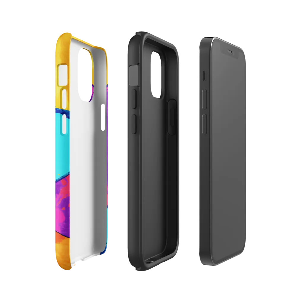 Playful Cubes in Vibrant Harmony | Phone Case |  12 mini | Tough Case | Glossy