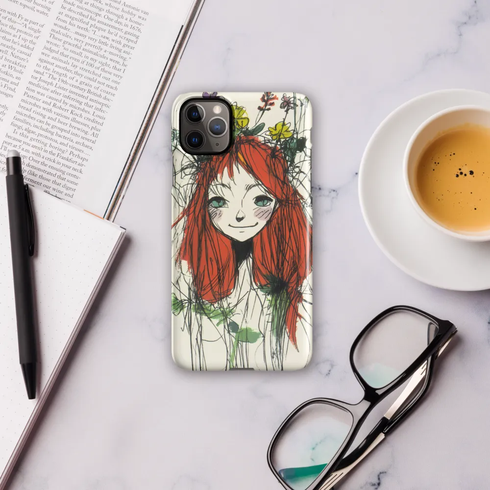 Whimsical Floral Portrait | Phone Case |  11 Pro Max | Snap Case | Glossy