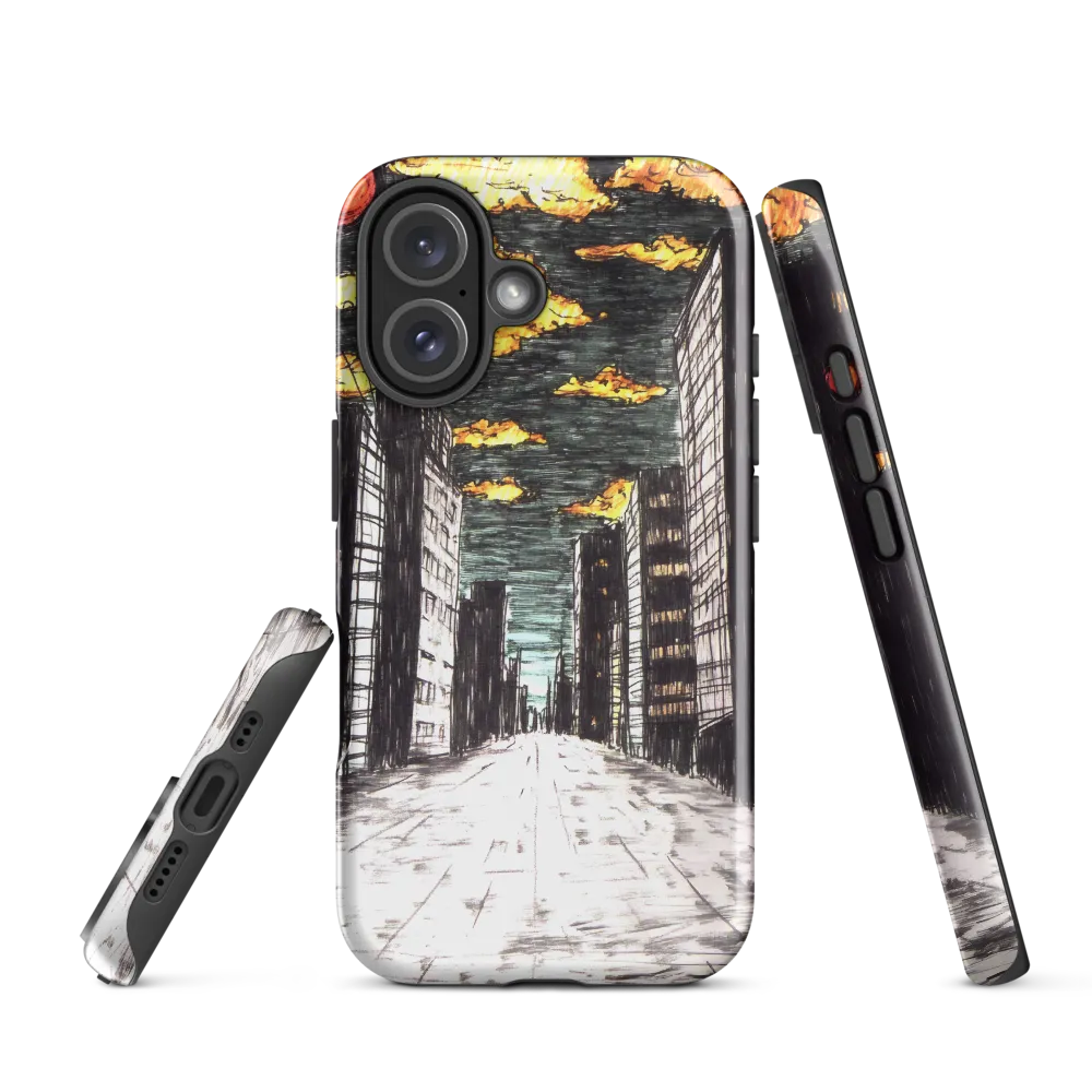 Eclipsed Cityscape
