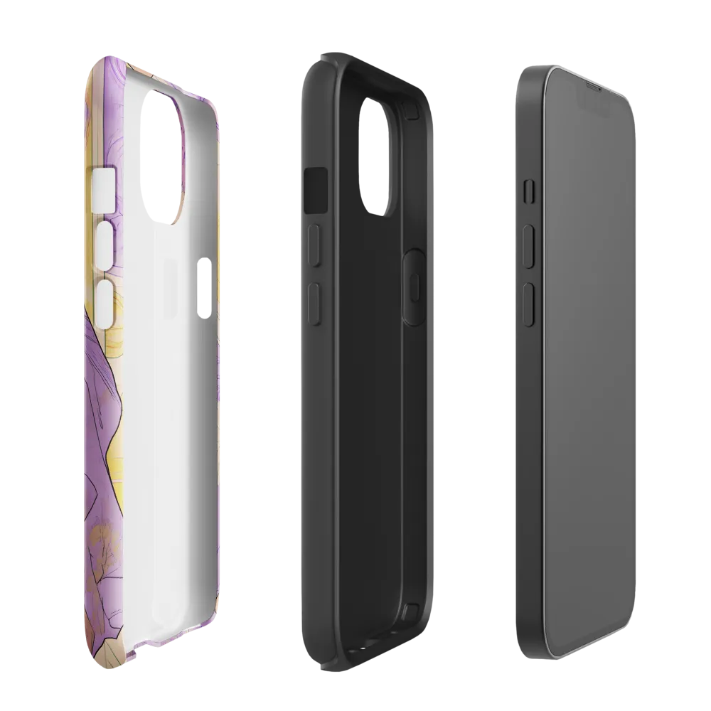 Elegance in Floral Harmony | Phone Case |  13 | Tough Case | Glossy