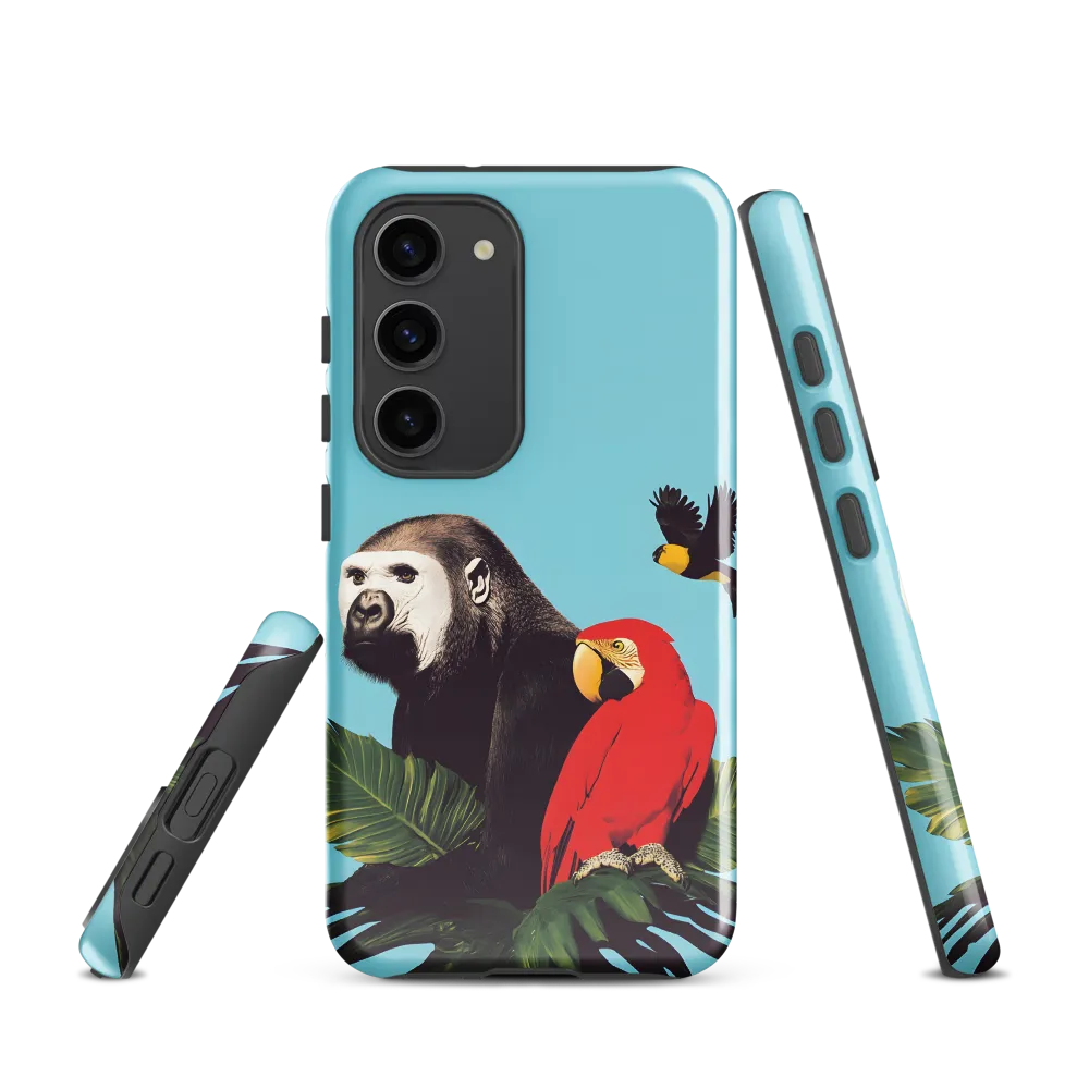 Tropical Harmony: A Celebration of Wildlife | Phone Case |  S23 | Tough Case | Glossy