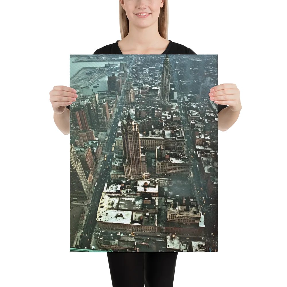 Aerial Symphony of Urban Life | Canvas | 18″×24″