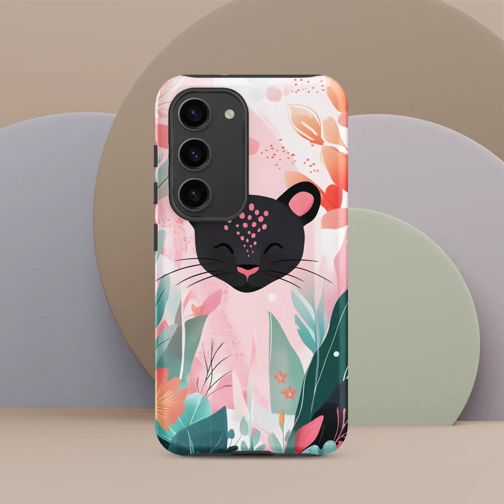 Whimsical Panther in Bloom