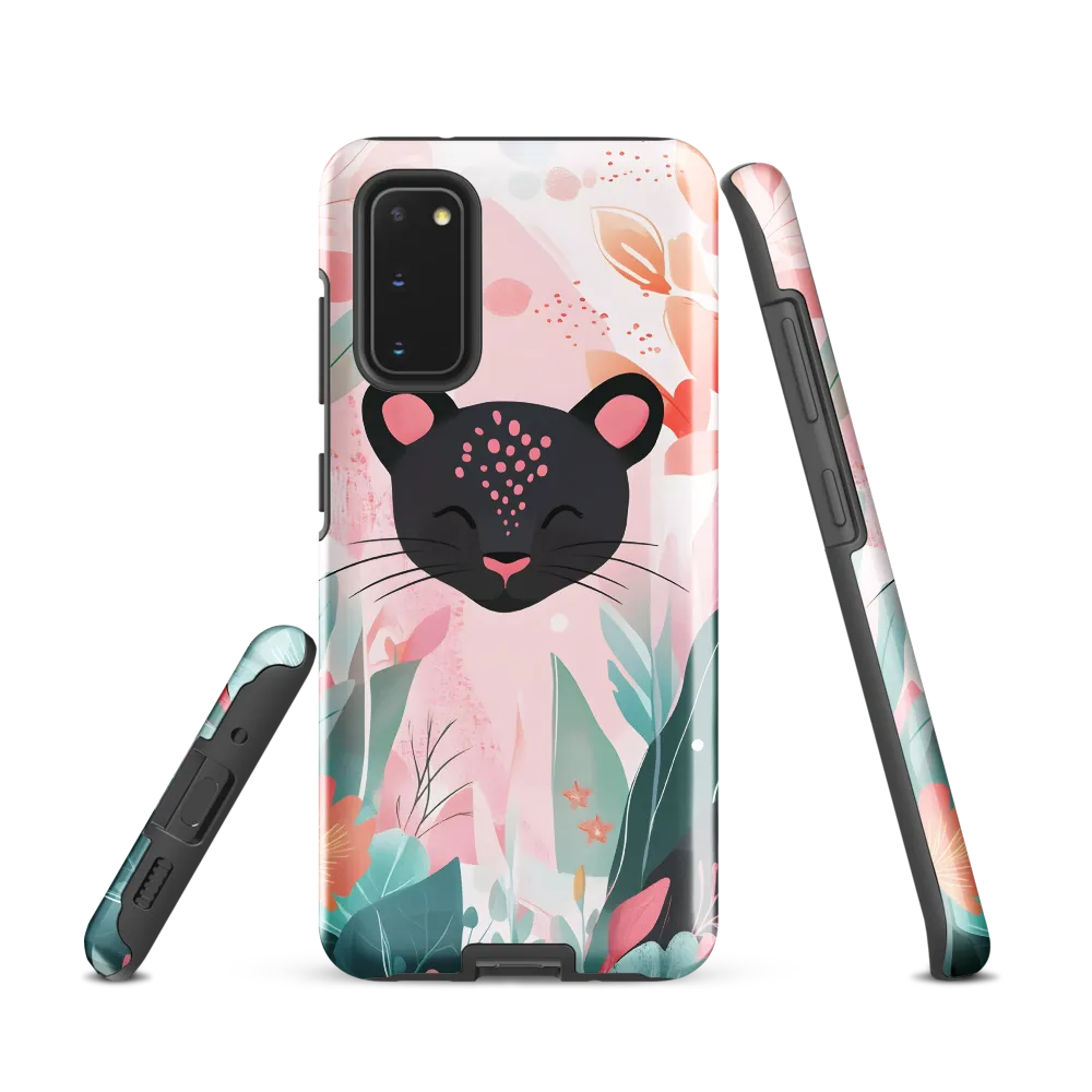 Whimsical Panther in Bloom