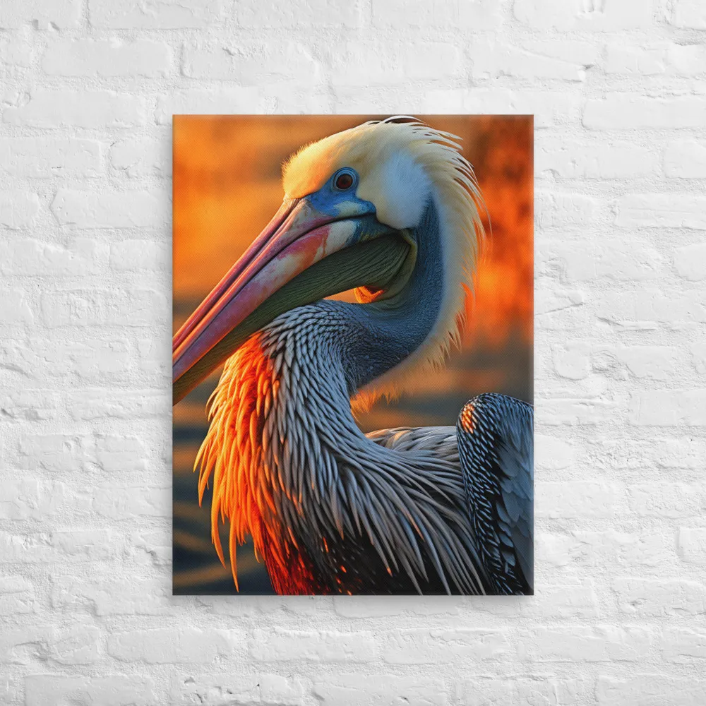 Elegance of the Pelican at Sunset