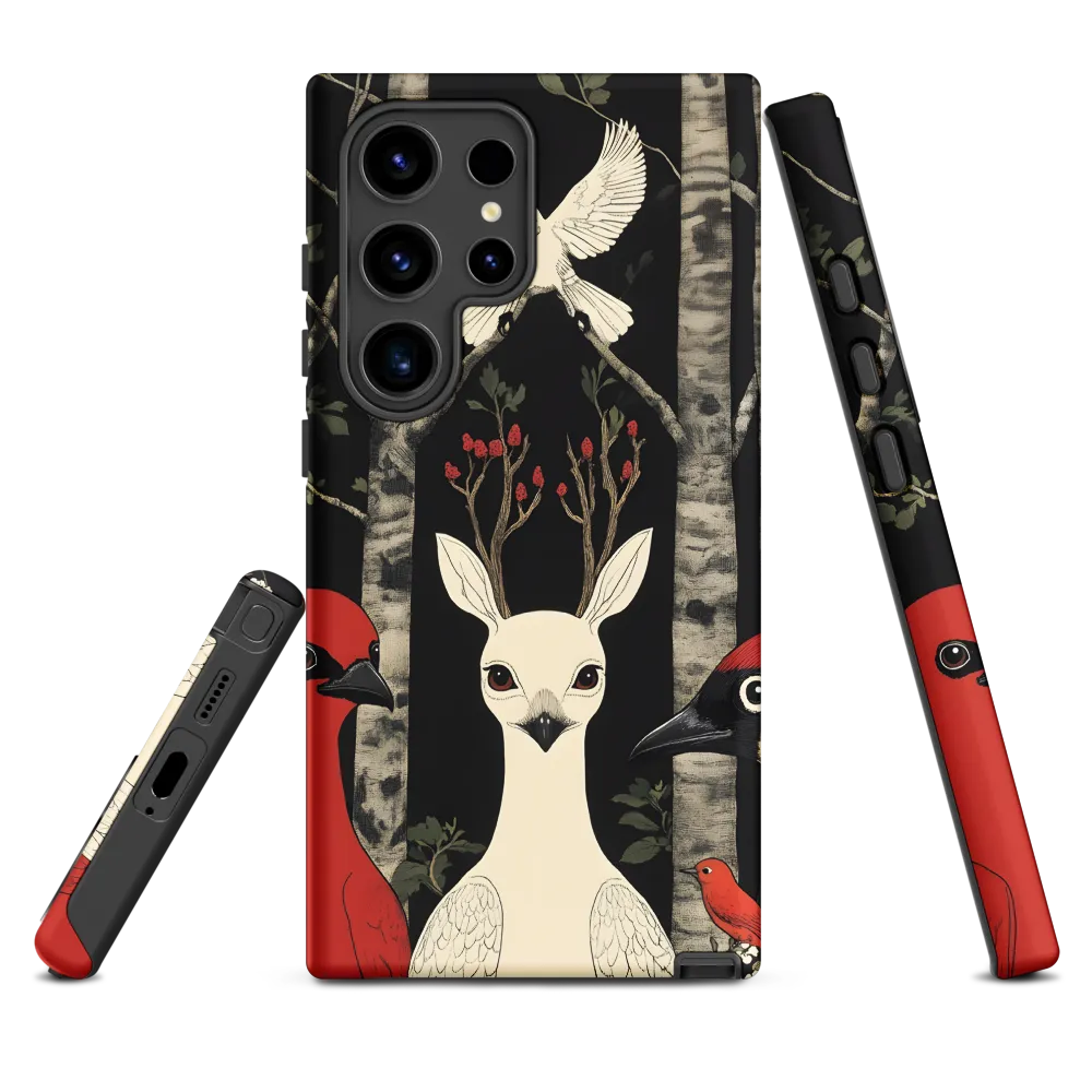 Whimsical Gathering: A Dance of Birds | Phone Case |  S24 Ultra | Tough Case | Matte