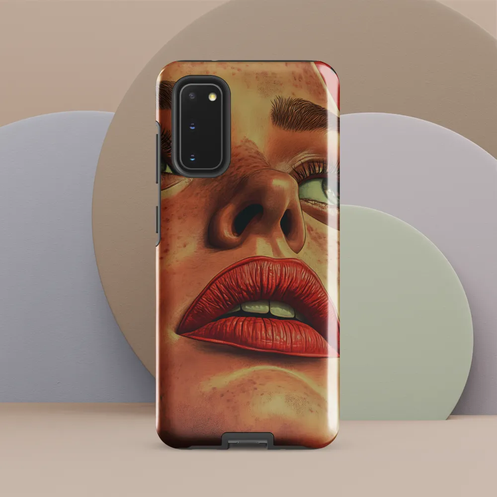 Red Intensity: A Portrait of Elegance