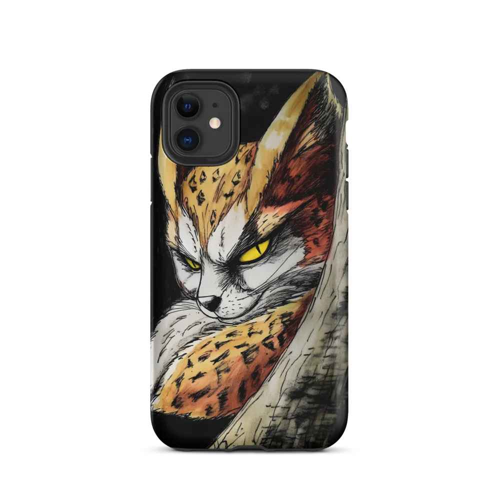 Fierce Gaze of the Wild Cat